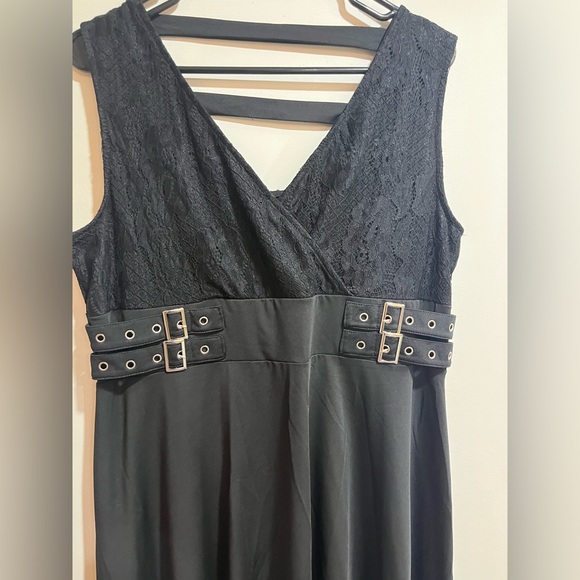 NWT rosegal lace midi black dress sz L - Picture 3 of 5